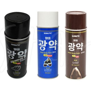 말표 광약 구두약 420ml 투명 검정색 진자색 구두 용 착색제 광택 스프레이 액체, ( 검정색 ), 1개