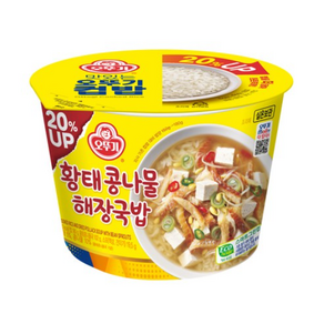 오뚜기 맛있는 북어해장국밥/컵, 301.5g, 1개