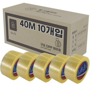 투명 박스테이프 40M * 48mm 10개입, 10개