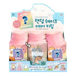 순덕이 랜덤 뽑기 쉐이크 에어 키링 23개(박스) 홀더 가방 열쇠 고리 친구 단체 선물