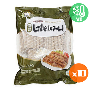 굿프랜즈 그릴 너비아니1kg (냉동) 산적구이/떡갈비/대용량/식자재, 1kg, 10개