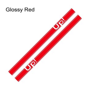 자동차 문짝 사이드 스트라이프 스커트 데칼 그래픽 스티커 폭스바, 1개, 1.Glossy Red