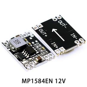 DC-DC 벅 스텝 다운 전원 공급 장치 모듈 고정 출력 고전류 MP1584EN 5V-12V 24V-5V 3.3V 9V 12V 3A, 03 12V