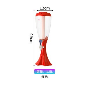 쏘맥 타워 디스펜서 소맥타워 제조기 집들이선물 생맥주 폭탄주 머신, (SD18) 1.5L레드, 1개