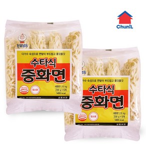 천일식품 수타식 중화면 1.15kg(230gx5개) 2개, 1.15kg