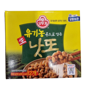 [코스트코] 오뚜기 유기농 낫또 (12개입) 아이스박스포장 냉동식품, 600g, 1박스