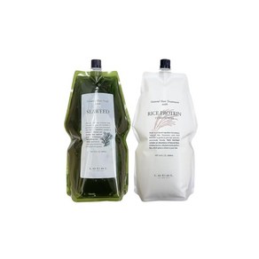 르벨 내추럴 헤어 소프 씨위드 샴푸 1600ml + 라이스 프로틴 트리트먼트 1600ml 리필 세트, 1개