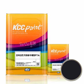 KCC 모아코트 기와용 우레탄 페인트 슬레이트 지붕 16L, 흑색, 1개