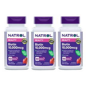 3개X 나트롤 비오틴 BIOTIN 5000mcg 250정8개월분, 3개, 250정