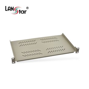 랜스타 LS-FSI 허브랙 전면거치 선반 아이보리 1U 280mm 최대하중 10KG