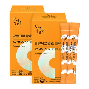 안먹은걸로 당류제로 발효 콤부차 파인애플맛, 6g, 30개입, 2개