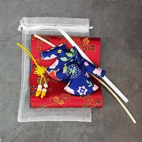한정세일) 꽃나비 미니 한복 만들기 DIY패키지(7colo) 한국전통기념품 추석선물 외국인친구선물, 네이비세트