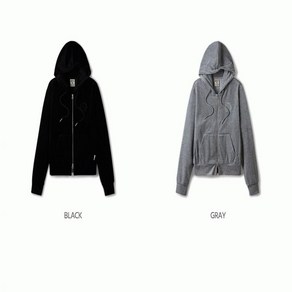 후아유 여성 벨루어 자수 후드 집업 Velou Emboidey Hood Zip-up WHMZE4V21F