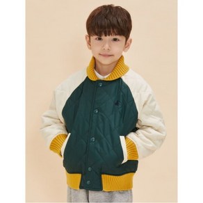 [빈폴키즈] [24FW 30%OFF]바서티 캐주얼 패딩 점퍼 그린 (BI4838U04M)