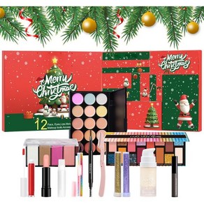 Makeup Advent Calendar 2024 - Countdown to Christmas Cosmetic Set 24-Day Makeup Kit Advent Calendar