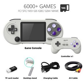 RG503 앤버닉 RG351V RG353V DATA FROG SF2000 Potable Handheld Game Console 3 Inch IPS Reto Consoles Bu, 2.With 1pcs Contolle