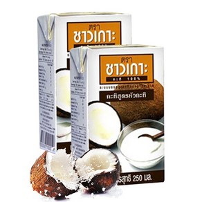 [태국] CHAOKOH 코코넛 크림 250ml COCONUT CREAM 글루텐프리 대체우유 푸팟퐁커리 커피 차오코