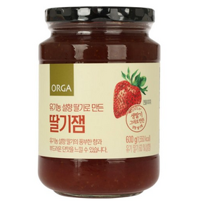 ORGA 유기농 설향딸기로 만든 딸기잼, 600g, 2개