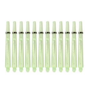 12pcs 명확한 플라스틱 다트 샤프트 스탠스가없는 강철 고리가있는 2BA 4.5mm 나사 나사산 다트 샤프트 교체 다트 스템