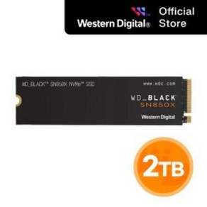 SOI 공식총판 Westen Digital WD BLACK SN850X NVMe 2TB SSD, WDS200T2X0E