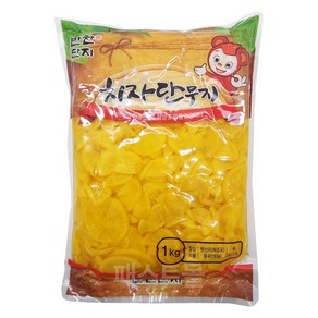 반찬단지 치자단무지 슬라이스 1kg, 1개