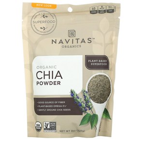 Navitas Oganics 유기농 치아 분말 227g(8oz) 1팩, 2kg, 1개