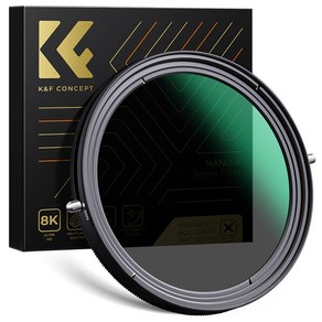 K&F CONCEPT Nano-X 슬림 방수 2in1 CPL+가변 ND필터 ND2-32, 49mm, 1개