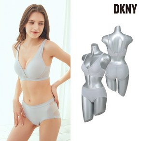 DKNY [DKNY] 어반 블룸 콜렉션 여성 브라팬티 2종 매트그레이