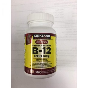 커클랜드 Kikland 시그니처 설하정제 비타민 B12 1200mcg 360정, 1개