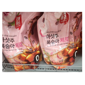 아이스티에 커피 추가 아샷추 복숭아 제로 1.5L, 1개
