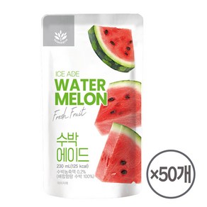 밸런스그로우 수박 에이드 (빨대포함), 50개, 230ml