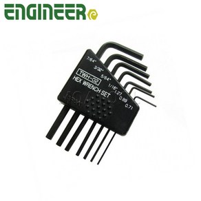 ENGINEER 엔지니어TWH-02(0.71mm 0.89mm 0.05~7/64inch) 미니렌치 L렌치 육각렌치 6각