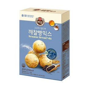 백설 깨찰빵믹스, 500g, 4개