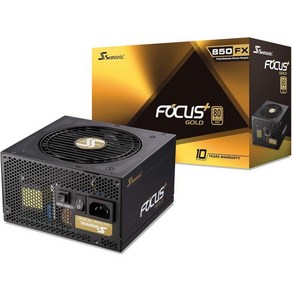 Seasonic Focus V3 GX1000 1000W 80 Gold FullModula Fanless Silent Cooling 모드의 팬 제어 10년 보증 게임 및 다양한, Focus V2 GX-850, 1개