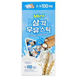 키즈웰 삼각 우유스틱 100p, 340g, 1개