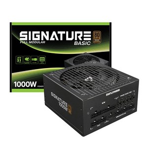 [AONE] 시그니처 80PLUS BRONZE/풀모듈러 베이직/ATX 3.1 [1000W/블랙]