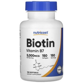 뉴트리코스트 Biotin 비오틴 5000mg 150정, 1개