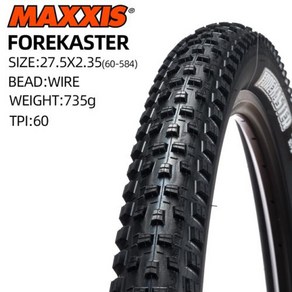 포케스터 산악 자전거 타이어 MTB 자전거 타이어 XC AM FR DH 27.5X2.35 60-584, 01 27.5X2.35_01 와이어, 1개