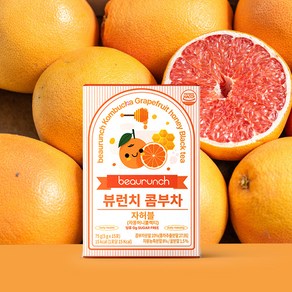 NEW 디자인 뷰런치 콤부차 자허블맛 / 당류 제로 / 15kcal / 제로탄산 / 다이어트 / 유산균