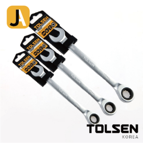 TOLSEN 툴쎈 기어렌치 8mm-32mm 깔깔이 따르레기 스페너 자동 너트 육각 볼트, 1개