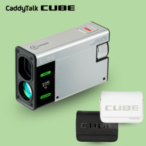 CaddyTalk CUBE etoSilve 골프 거리측정기, 블랙