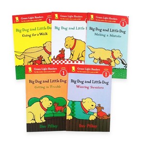 (영어원서) Geen Light Reades 1 : Dav Pilkey 작가 Big Dog and Little Dog 시리즈 리더스 5종 세트