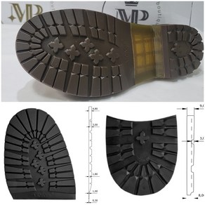 DIY 비브람 2333 / 1205 밑창 / 워커밑창 / 등산화밑창 / 코만도밑창/셀프밑창보강