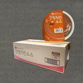 [지케이푸드] 동원 간장 치킨 소스 30g(BOX) 딥핑소스 업소용 일회용 컵소스 디핑볼, 동원 간장치킨소스 30g(BOX), 30g, 32개