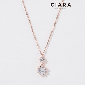 CIARA 14K Peego 오또 빅캐럿스톤 목걸이(GoldPlated)