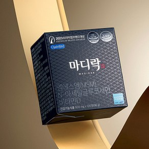 마디락 120정 옵티MSM 관절연골 NAG 영양제, 1개