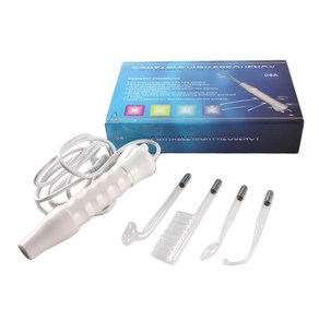 고주파 마사지기 얼굴High Fequency Electotheapy Glass Electode Tube Beauty Device Face Theapy Ne, 02 US Plug