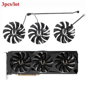 저소음 그래픽 카드 냉각 팬 ZOTAC GAMING GeFoce RTX 2080 2070 2080 Ti AMP 익스트림 GPU 팬 GA92S2U RTX2080 2080Ti 87, [01] 없음 RGB, [01] Black, [02] Fan - 1PC, 1개