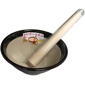 모토시게 일본 깨갈이 절구 일식 봉포함 스리바치 스리코기 블랙, 12cm, 1개