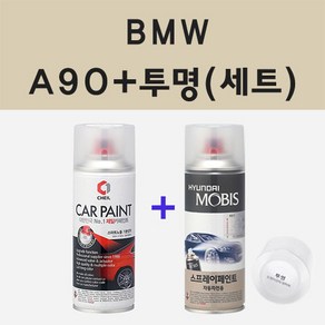 BMW A90 다크그라파이트 주문 스프레이 카 페인트 + 모비스 투명마감용스프레이 200ml, 1개